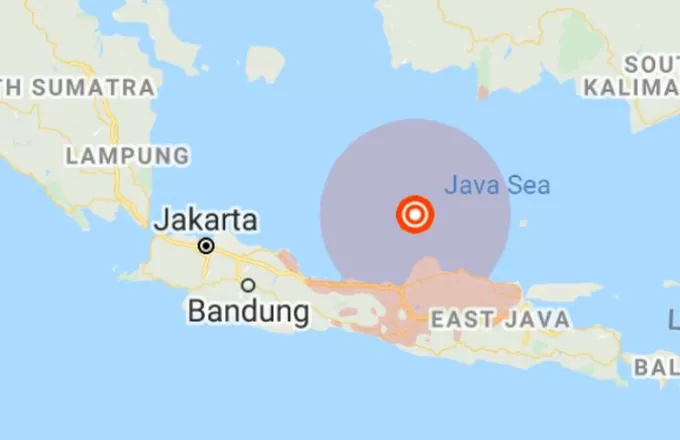Ινδονησία: Σεισμός 6,6R ανοικτά της Ιάβας