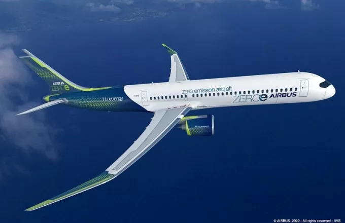 Η Airbus σχεδιάζει για το 2035 το πρώτο «καθαρό» επιβατηγό αεροπλάνο - Θα κινείται με υδρογόνο