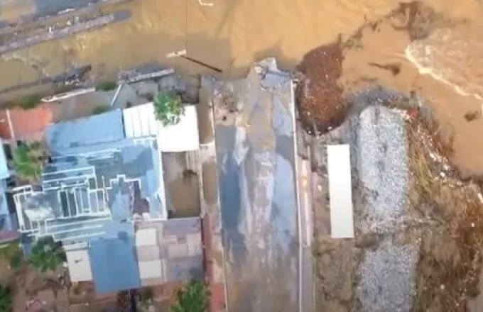 Γούβες-Κρήτη: Απίστευτο βίντεο από Drone - Οι καταστροφές από ψηλά