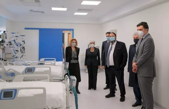 Κικίλιας: Εγκαινίασε 12 νέες κλίνες ΜΕΘ στο Νοσοκομείο Νίκαιας