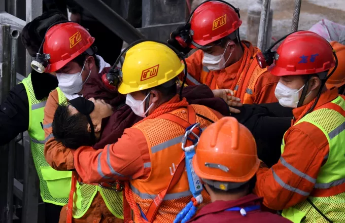 Κίνα: Νεκροί εντοπίστηκαν 9 από τους μεταλλωρύχους που βρίσκονταν εγκλωβισμένοι σε ορυχείο χρυσού