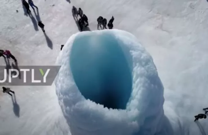 «Ηφαίστειο» πάγου: Ένα εντυπωσιακό φυσικό φαινόμενο - Πώς σχηματίζεται (vid, pics)