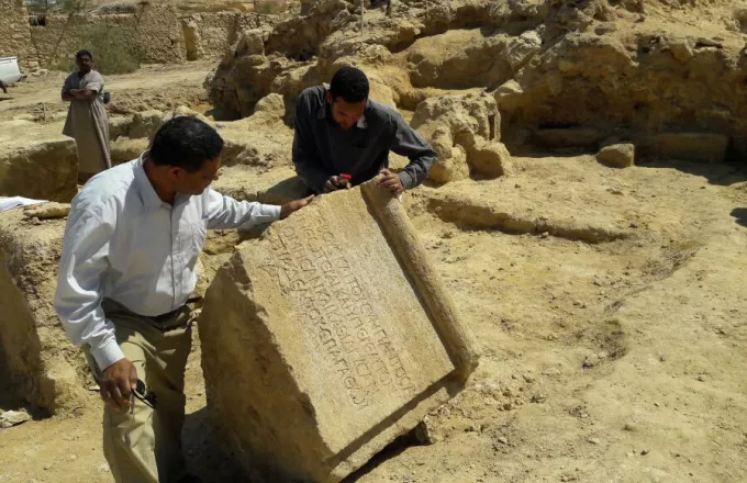 Αίγυπτος: Πλήθος ελληνικών τοιχογραφιών βρέθηκαν σε μνημείο του 3ου-4ου αιώνα μ.Χ. στην Όαση της Μπαχαρέια