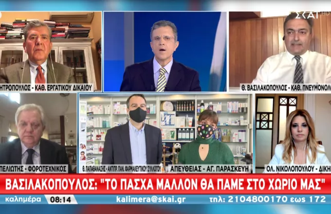 Βασιλακόπουλος σε ΣΚΑΪ: Κάμψη από την επόμενη εβδομάδα-Τι προτείνει για άνοιγμα  αγοράς