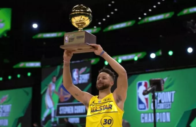 NBA: Ο Κάρι νικητής στον διαγωνισμό τριπόντων στο All Star Game (videos)