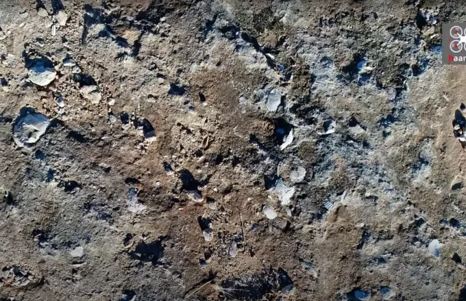 Σπάνια ανακάλυψη: Ο χωματόδρομος χωρίς όνομα με χιλιάδες απολιθωμένα κοχύλια εκατ. ετών (vid)
