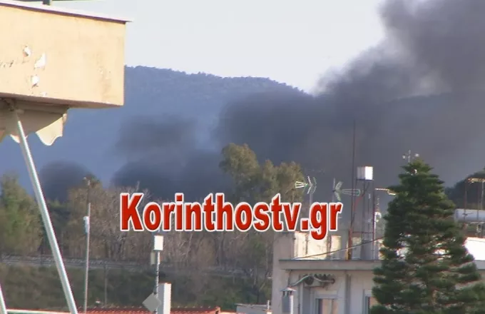Κόρινθος: Φωτιές κι επεισόδια νωρίτερα σε δομή μεταναστών (video)