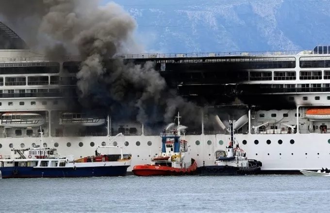 Κέρκυρα: Υπό μερικό έλεγχο η φωτιά στο κρουαζιερόπλοιο MSC Lirica	