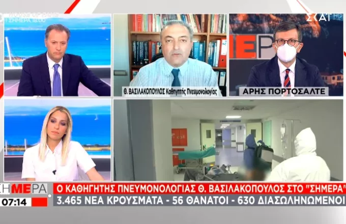 Βασιλακόπουλος: Μη μετράμε λύματα, έγιναν 100 διαδηλώσεις σε 1 μήνα - Να ανοίξουν καφέ, εστιατόρια 