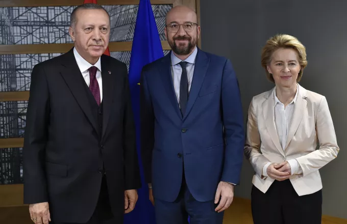 Μισέλ και Φον Ντερ Λάιεν εξήγησαν στον Ερντογάν την ισορροπημένη πρόταση της ΕΕ (vid)