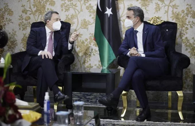 Συναντήση Μητσοτάκη- Ντράγκι στην Τρίπολη: ΕΕ και Λιβυή στο επίκεντρο των συζητήσεων