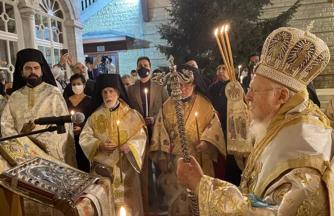 Σε κατανυκτική ατμόσφαιρα εορτάστηκε η Ανάσταση του Κυρίου  στο Οικουμενικό Πατριαρχείο