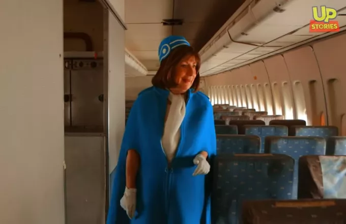 Ολυμπιακή: Ταξίδι στο χρόνο με το Boeing του Ωνάση και την αεροσυνοδό του Kων/νου Καραμανλή (video) 
