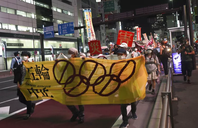 Ολυμπιακοί Αγώνες-Τόκιο 2020: Οι αρνητές συνεχίζουν τις διαμαρτυρίες