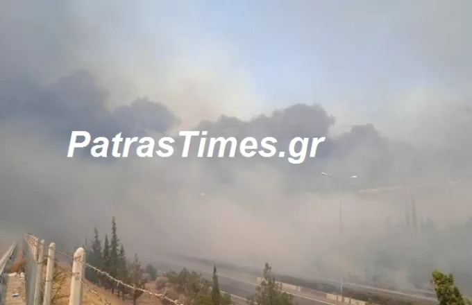 Πάτρα - Φωτιά στη Ελεκίστρα: Εκκενώνεται προληπτικά η κοινότητα του Σουλίου 