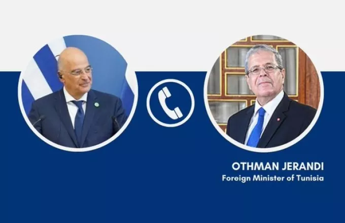 Τηλεφωνική επικοινωνία Δένδια με τον ΥΠΕΞ της Τυνησίας	