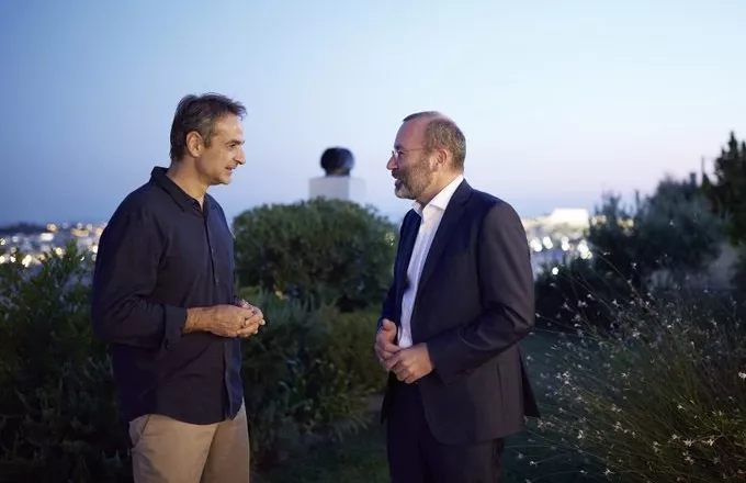 Συνάντηση Μητσοτάκη με τον Βέμπερ στην Αθήνα - Η ανάρτηση του πρωθυπουργού