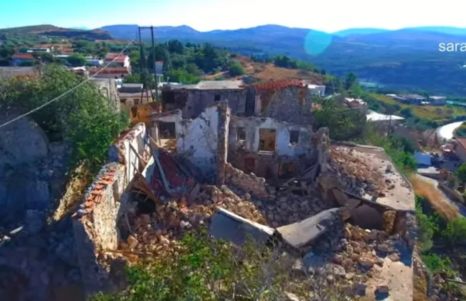 Ηράκλειο: Βομβαρδισμένο τοπίο μετά το σεισμό πολλά χωριά – Συγκλονιστικά πλάνα (video) 