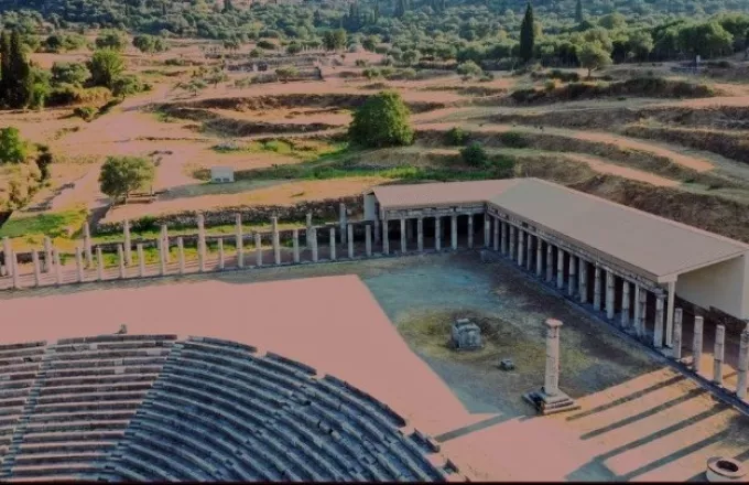 Αποδίδεται στο κοινό το στέγαστρο της Βορειοανατολικής Στοάς του Γυμνασίου στην Αρχαία Μεσσήνη