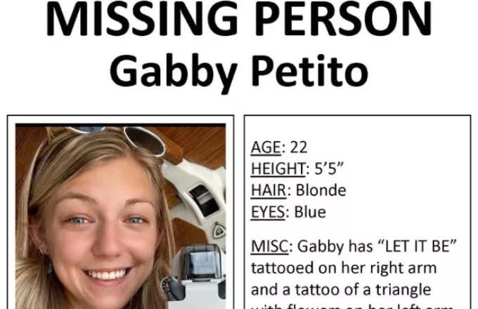 «Μυστήριο» στις ΗΠΑ: Εξαφανίστηκε και ο αρραβωνιαστικός της 22χρονης αγνοούμενης Γκάμπι