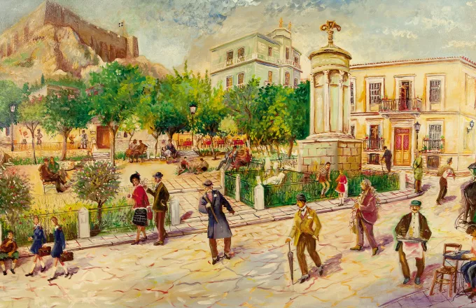Νεώτερο μνημείο η λαϊκή τέχνη του Γιώργου Σαββάκη στις ταβέρνες της Πλάκας (pics)