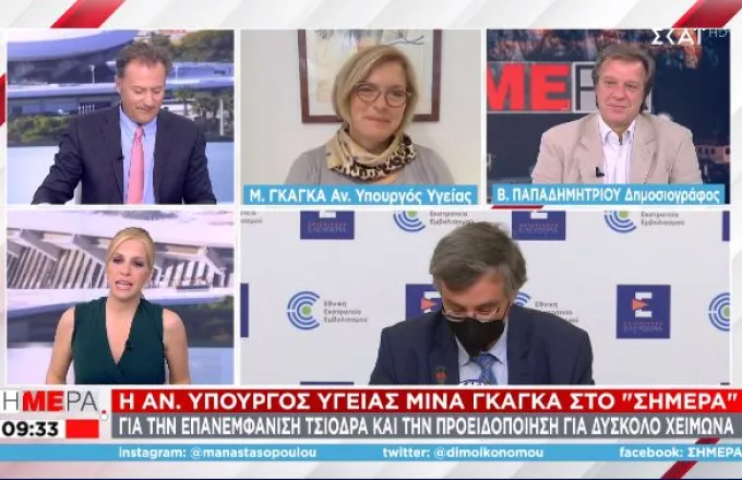 Γκάγκα σε ΣΚΑΪ: «Συμφωνώ με Τσιόδρα- Έχουμε μπει στα δύσκολα στη Β. Ελλάδα»