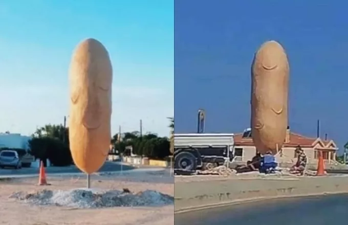 Κύπρος:  O λόγος που ανήγειραν το άγαλμα μιας... πατάτας – Κακεντρεχή σχόλια