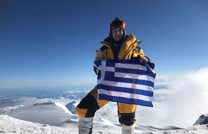 Μια Ελληνίδα ορειβάτης βρέθηκε στην Ανταρκτική και στέλνει μήνυμα για το κλίμα