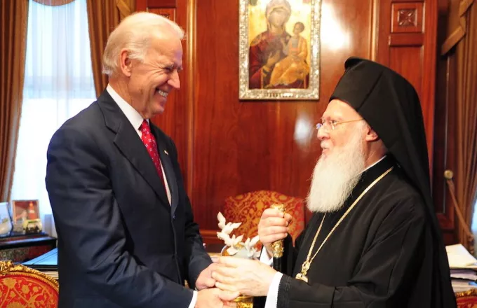 ΗΠΑ: Ενδιαφέρον του προέδρου Μπάιντεν για την υγεία του Οικουμενικού Πατριάρχη