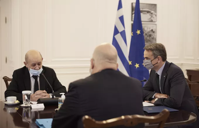 Μητσοτάκης- Λε Ντριάν: Σε εξαιρετικό επίπεδο οι σχέσεις Ελλάδας-Γαλλίας