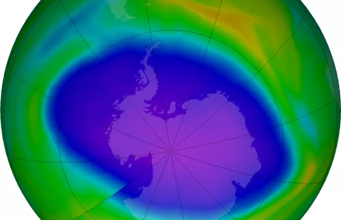 Γιγαντιαία η τρύπα του όζοντος πάνω από την Ανταρκτική-Πόσο μεγάλωσε μέσα στο 2021(vid)