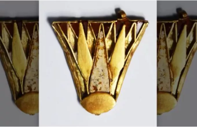 Ανακαλύφθηκε χρυσό μενταγιόν από την εποχή της Νεφερτίτης στην Κύπρο (φωτο)