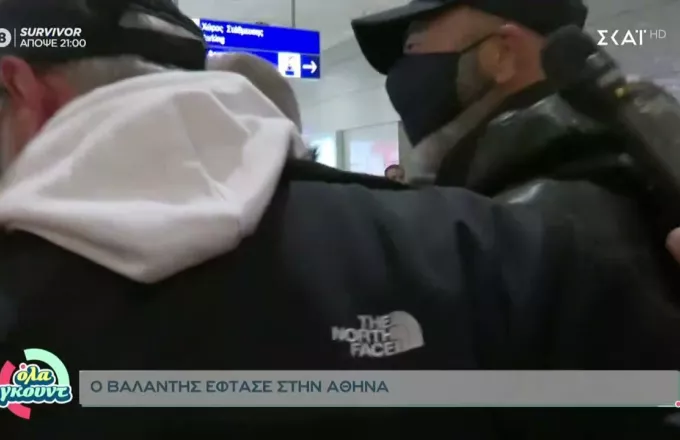 Survivor: Ο Βαλάντης επέστρεψε στην Ελλάδα και στο αεροδρόμιο επικράτησε πανικός