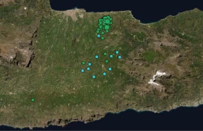 Κρήτη: Νέο "μέτωπο" τοπικής σεισμικής διέγερσης-20 δονήσεις σε δύο ώρες