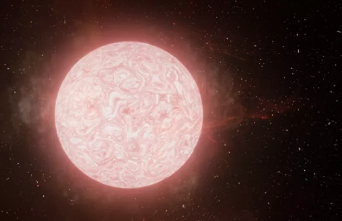 Για πρώτη φορά αστρονόμοι είδαν το εκρηκτικό τέλος ενός άστρου ερυθρού υπεργίγαντα πριν γίνει σουπερνόβα