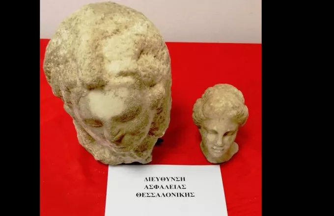 Aγόρασε διαμέρισμα στην Θεσσαλονίκη και βρήκε δυο κεφαλές από τη Ρωμαϊκή περίοδο-Δείτε φωτογραφίες