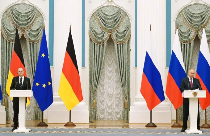 Νέα επικοινωνία Πούτιν-Σολτς ενώ η ένταση στην Ουκρανία κλιμακώνεται- «Εξαιρετικά επικίνδυνη η κατάσταση», λέει το Βερολίνο   