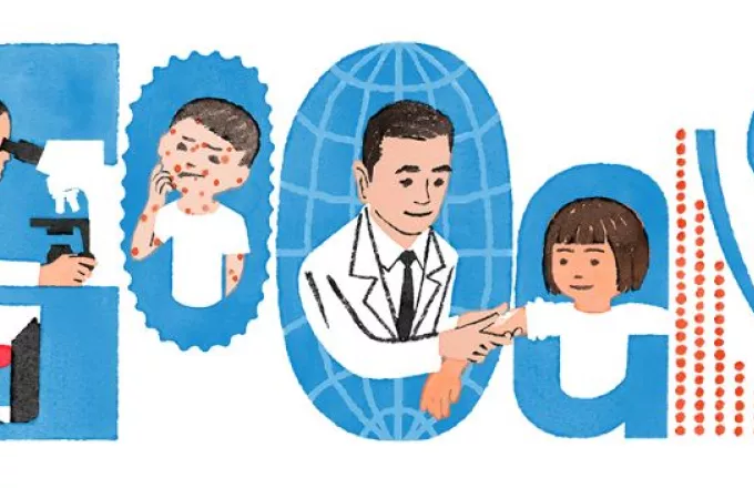 Michiaki Takahashi: Το doodle της Google για τον γιατρό που ανέπτυξε το εμβόλιο για την ανεμοβλογιά