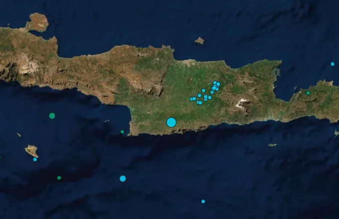 Ισχυρός σεισμός στην Κρήτη - Αισθητός σε όλο το νησί