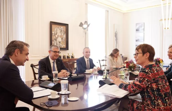Μητσοτάκης: Συνάντηση με την επικεφαλής της EBRD - Επί τάπητος οι συνέπειες από το πόλεμο στην Ουκρανία