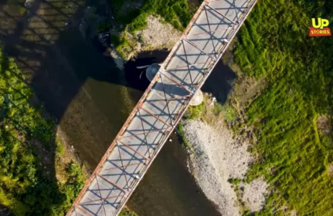 Η απαγορευμένη εδώ και 21 χρόνια «σάπια» γέφυρα του Ευρώτα Up'ο ψηλά-Bίντεο