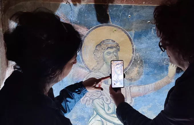 Οι άγγελοι «ζωντάνεψαν» στον βυζαντινό ναό του Αγίου Γεωργίου στο Κουρμπίνοβο της Βόρειας Μακεδονίας 