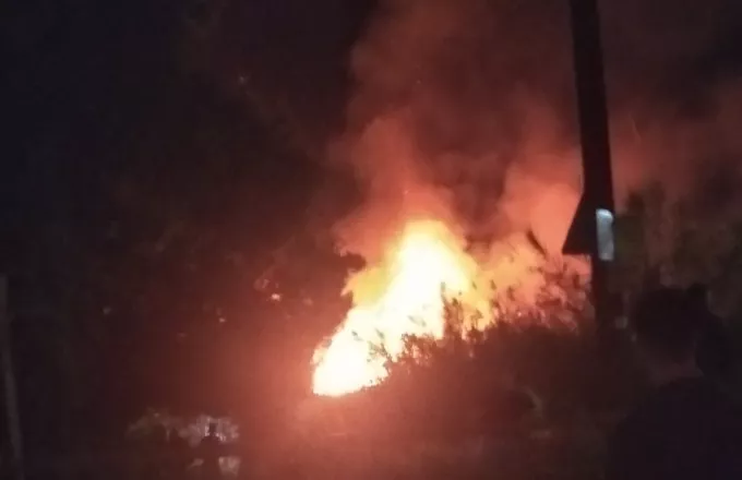 Πυρκαγιά κοντά στο γήπεδο της Παναχαϊκής στην Πάτρα (βίντεο)