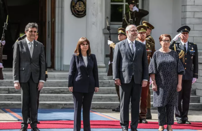 Η Πρόεδρος της Δημοκρατίας, Κατερίνα Σακελλαροπούλου, σε επίσημη επίσκεψη στην Εσθονία