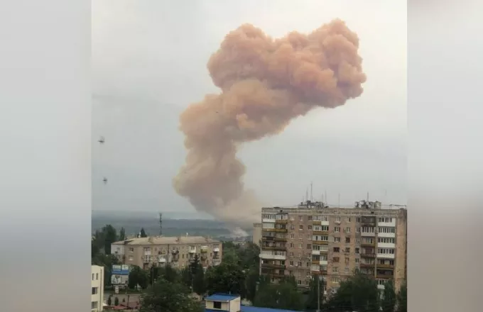 Δεξαμενή νιτρικού οξέος βομβαρδίστηκε στο Σεβεροντονέτσκ
