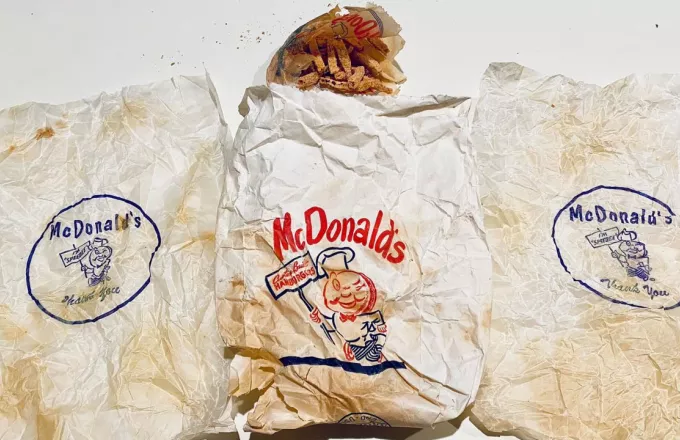 ΗΠΑ: Βρήκαν τσάντα McDonald's με τηγανητές πατάτες από τη δεκαετία του 1950 -Δείτε φωτο
