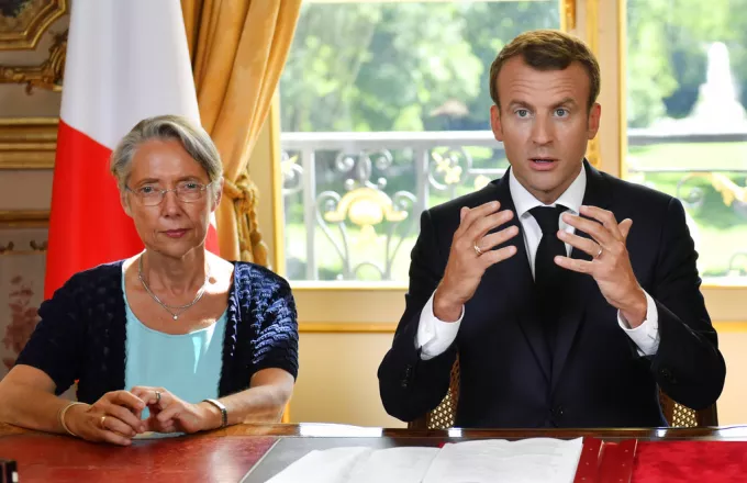 Η Γαλλίδα πρωθυπουργός, Ελιζαμπέτ Μπορν και ο πρόεδρος Μακρόν 