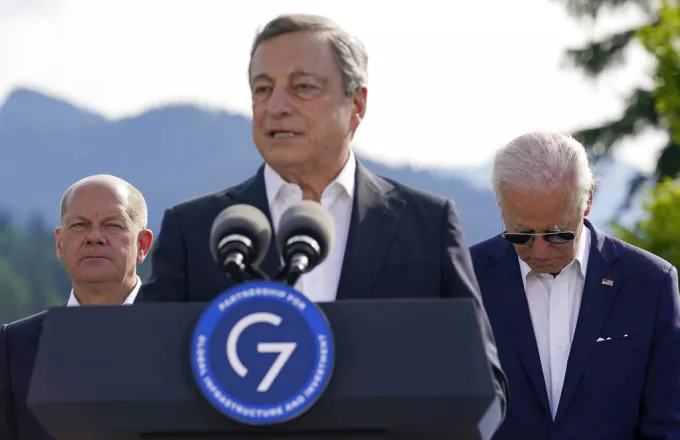 Ο Μάριο Ντράγκι στην G7