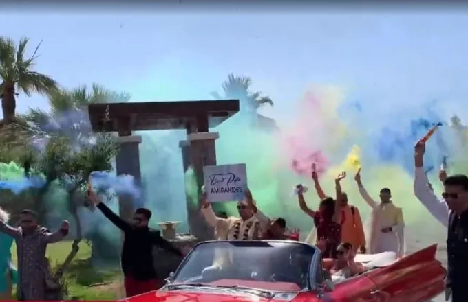 Εντυπωσιακοί γάμοι Ινδών μεγιστάνων σε Κρήτη, Ρόδο και Σαντορίνη - Δείτε βίντεο