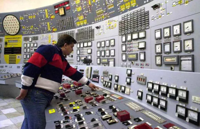 Από την αίθουσα ελέγχου του πυρηνικού σταθμού στο Κοζλοντούι